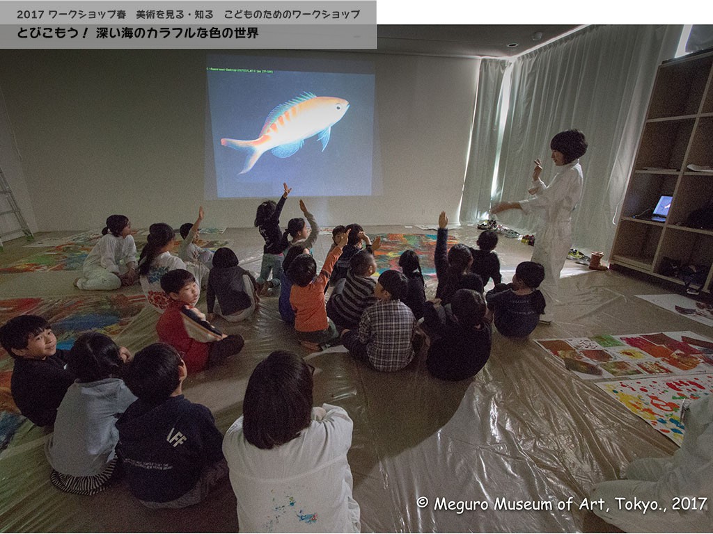 深い海に住むお魚をいろいろと見せてもらいました。